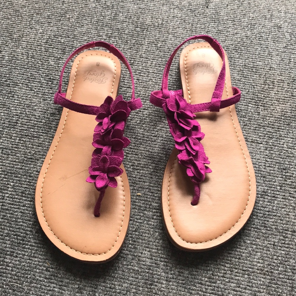 Cute floral sandals